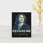 ことわざハリス2024カマラハリス社長 カード (黄色い花)