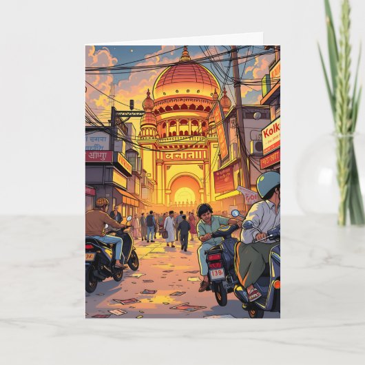 ことわざハローインド | コルカタ カード (正面)