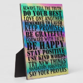 ことわざプラーク前向きの徴候 フォトプラーク (側面)