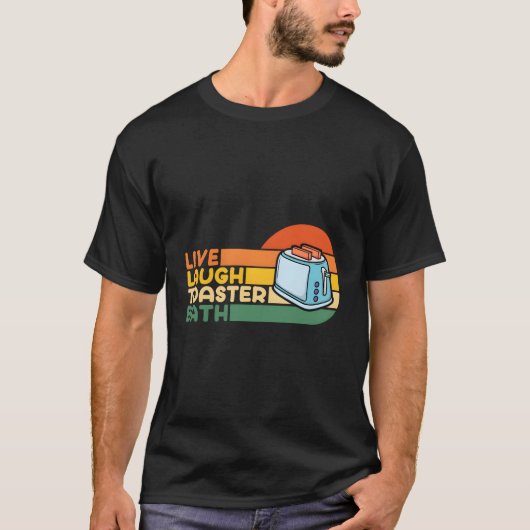 ことわざライブ笑いトースターバス感動的 Tシャツ (正面)