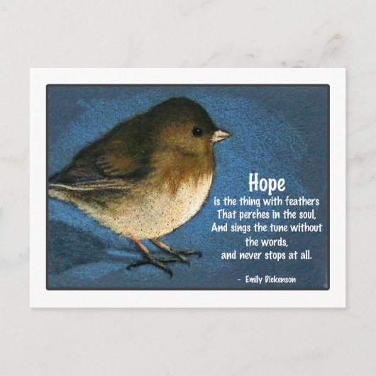 ことわざ付きジャンコ鳥 ポストカード (正面)