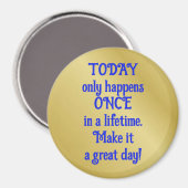 ことわざ付き磁やる気を起こさせる石 マグネット (正面/裏面)