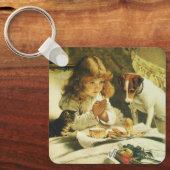 ことわざ当社祈りの言葉サスペンスチャールズバートン理容師 キーホルダー (正面)