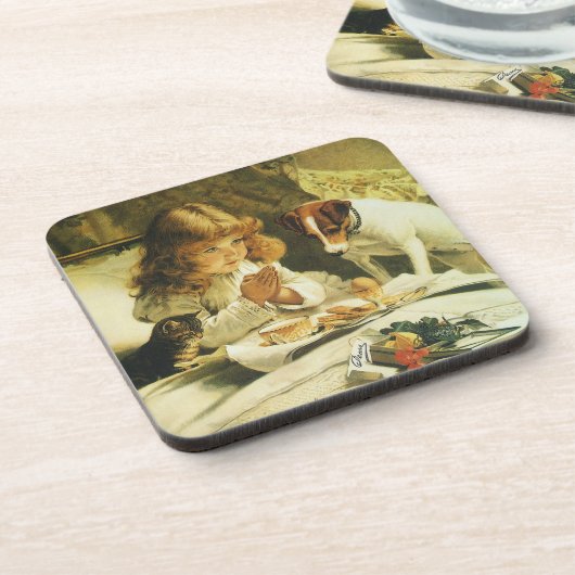 ことわざ当社祈りの言葉サスペンスチャールズバートン理容師 コースター (左側)