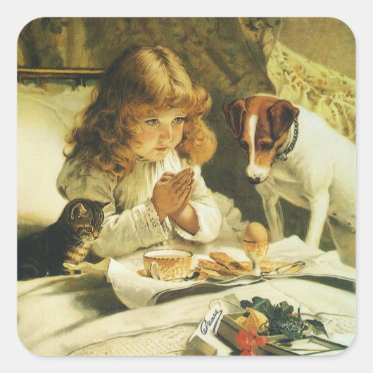 ことわざ当社祈りの言葉サスペンスチャールズバートン理容師 スクエアシール (正面)