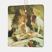 ことわざ当社祈りの言葉サスペンスチャールズバートン理容師 セラミックオーナメント (左)