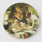 ことわざ当社祈りの言葉サスペンスチャールズバートン理容師 ラージ壁時計 (正面)