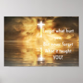 ことわざ忘れが何を傷つけたか感動的 ポスター (正面)