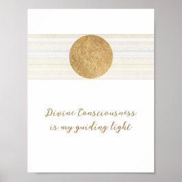 ことわざ感動的ゴールデンサンスピリチュアルポスター ポスター