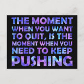 ことわざ感動的銀河系水カラーオーバーレイ ポストカード (正面)