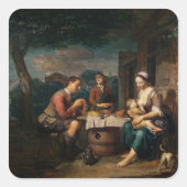 ことわざ猶予 スクエアシール (正面)