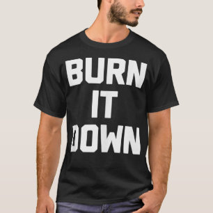 ことわざ皮肉なおもしろいノベルティユーモアを燃やす Tシャツ