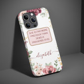 ことわざ31章 エレガントなパステルピンクの花 Case-Mate iPhoneケース