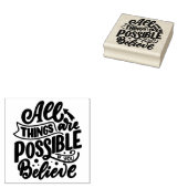 ことわざ すべてのことが可能 ラバースタンプ (押印)