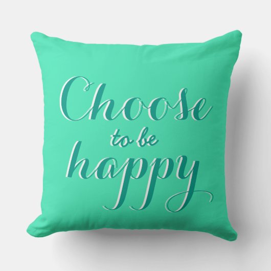 ことわざ:幸せになるように選ぶ クッション (正面)
