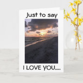 ことわざ「愛してる」は楽だ実在よ カード (黄色い花)