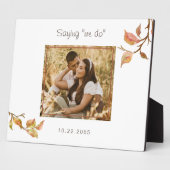 ことわざ「我々は行う」Dated Photo 結婚's フォトプラーク (側面)