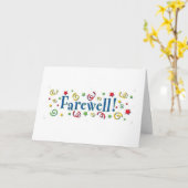 **ことわざFARWELL** カード (黄色い花)