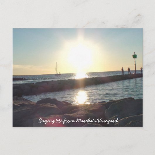 ことわざHIフロムマーサズヴィンヤードビーチポストカード ポストカード (正面)