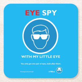 ことコップの印のテーブルのゆとり保って下さい スクエアペーパーコースター