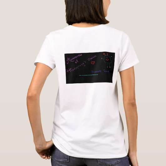 こと問題排泄して下さい! Hirschsprungの病気を支えて下さい Tシャツ (裏面)