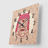 こどもたち スクエア壁時計 (傾斜)