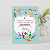 こどものボウリングパーティー 招待状 (スタンド正面)