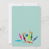 こどものボウリングパーティー 招待状 (裏面)