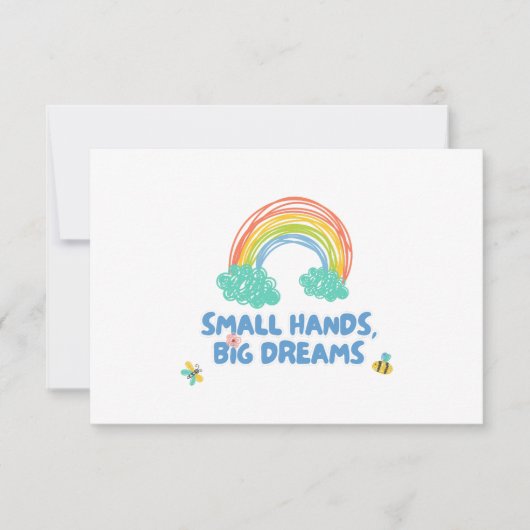 こどもの日 小さな手、大きな夢 サンキューカード (正面)