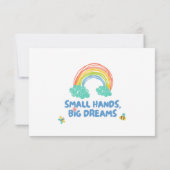 こどもの日 小さな手、大きな夢 サンキューカード (裏面)