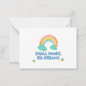 こどもの日 小さな手、大きな夢 ノートカード (裏面)
