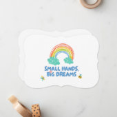 こどもの日 小さな手、大きな夢 ノートカード (正面/裏面インサイチュ)