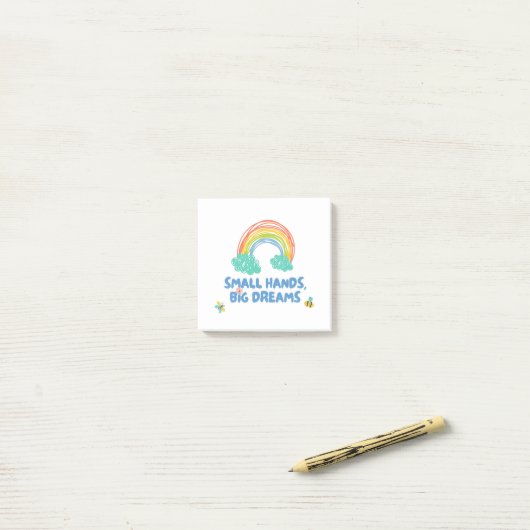 こどもの日 小さな手、大きな夢 ポストイット (デスク上)