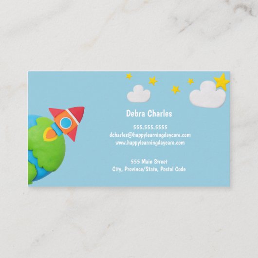 こども保育名刺 名刺 (裏面)