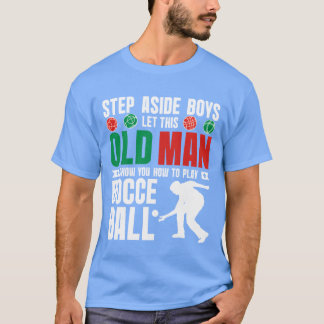 このおじさんにボッチャボールの遊び方を教えてもらいましょう v tシャツ
