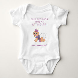 このおむつは私のお尻を大きく見せる ベビーボディスーツ