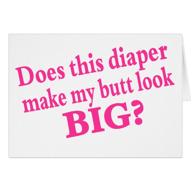 このおむつを見させます私のお尻をします (正面横)