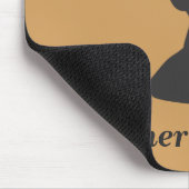 このおもしろいなシカの狩りのマウスパッドを強く反対して下さい マウスパッド (コーナー)