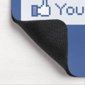 このおもしろいなFacebookを好みます マウスパッド (コーナー)