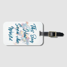 このおもしろいバッグは旅人の世界を見た ラゲッジタグ