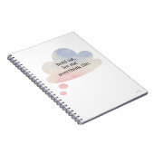 このおもしろいパステルクラウドを考え過ぎてみよう ノートブック (右側)