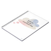 このおもしろいパステルクラウドを考え過ぎてみよう ノートブック (左側)