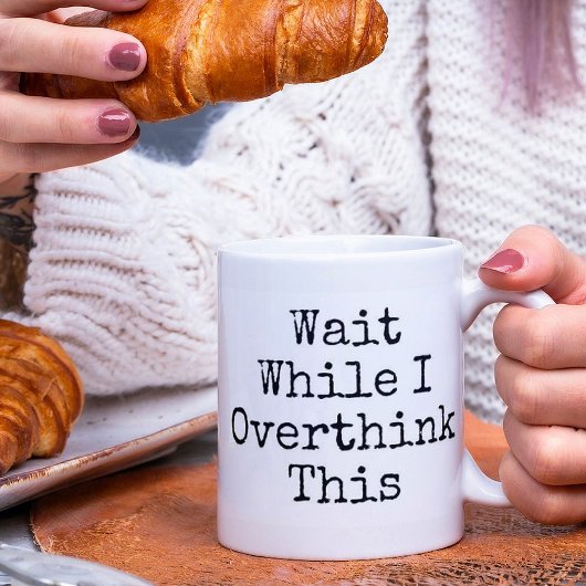 このおもしろいマグを考えないうちに待つ コーヒーマグカップ