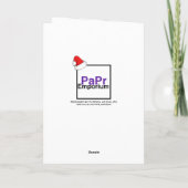 このおもしろい季節の南西クリスマスサボテン シーズンカード (裏面)