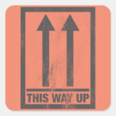 このおもしろい方の看板 スクエアシール (正面)