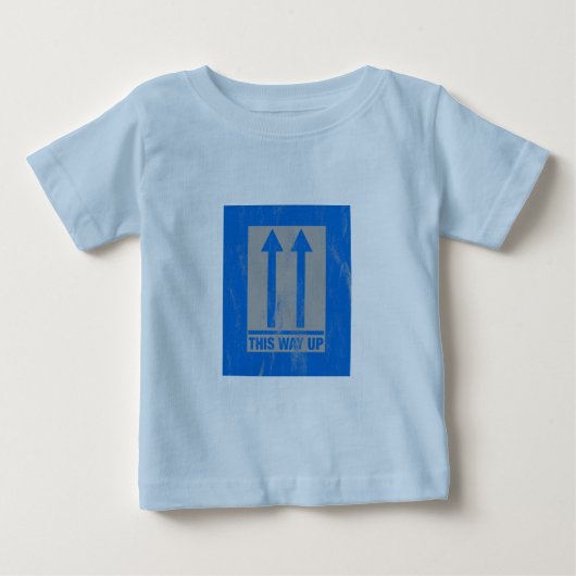 このおもしろい方の看板 ベビーTシャツ (正面)