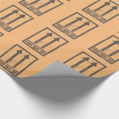 このおもしろい方の看板 ラッピングペーパー (角)