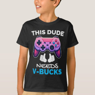 このおもしろい男はV-BucksがBucksのために働く必要がある Tシャツ