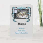 このお父様のデイカードを猫からパーソナライズ！ カード (正面)