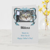 このお父様のデイカードを猫からパーソナライズ！ カード (黄色い花)